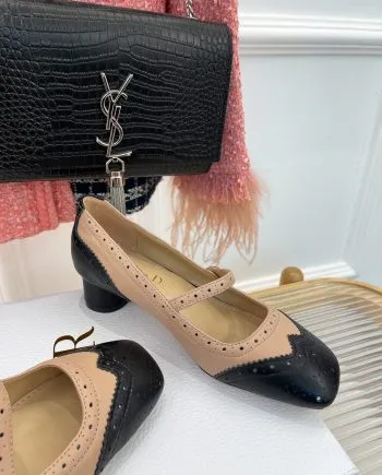 CD Spectador Ballet Pump Beige And Black For Women KDB764VSO_S15X
