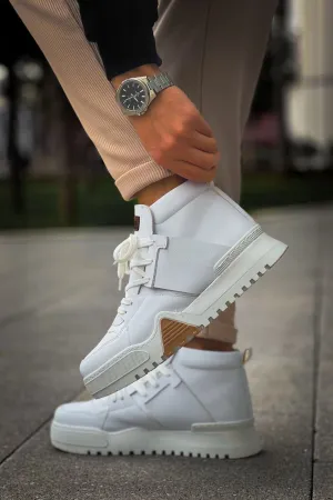 CH057 WS Men's Sneaker Boots WHITE