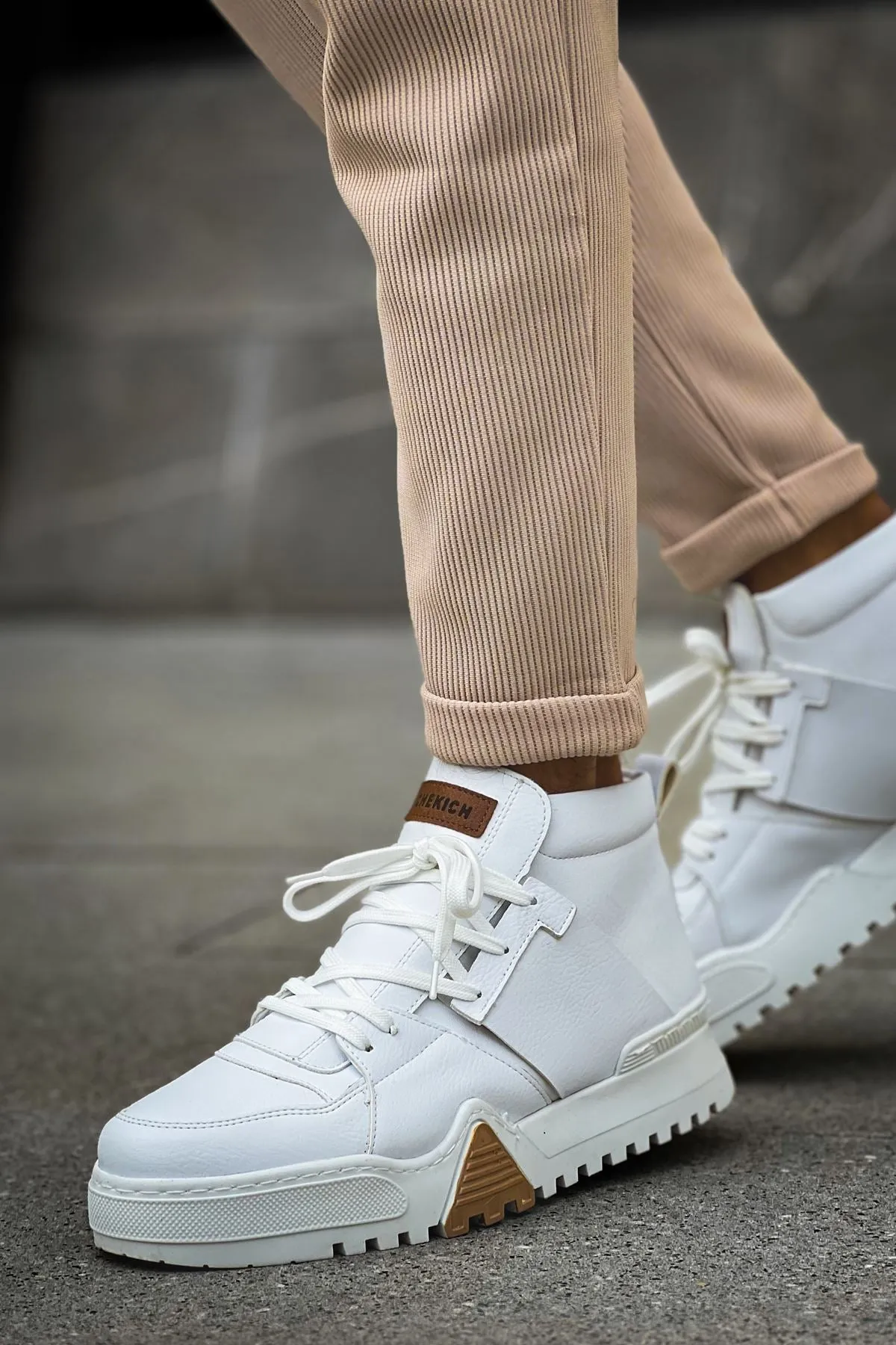 CH057 WS Men's Sneaker Boots WHITE