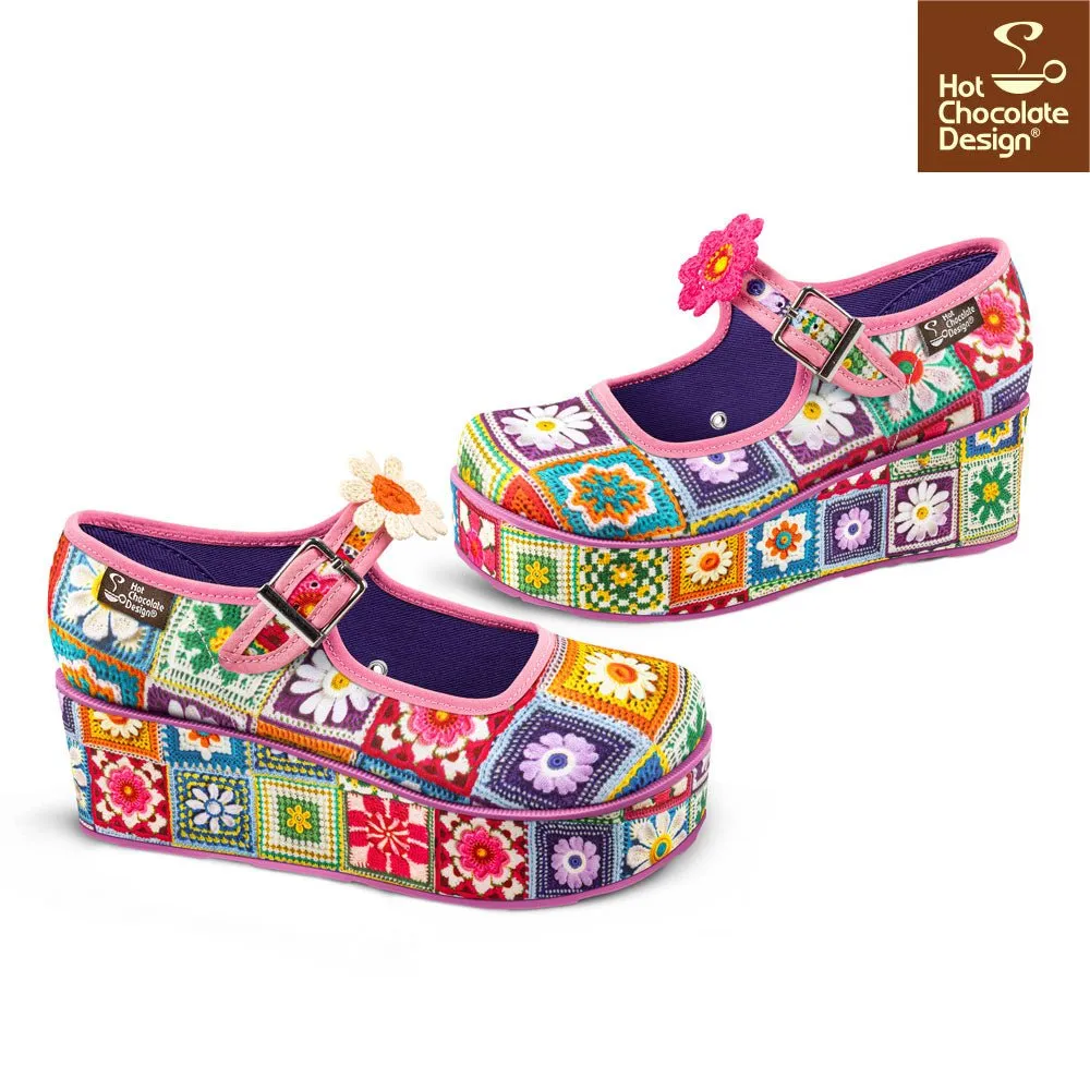 Chocolaticas® CROCHET Women's Mary Jane Platform