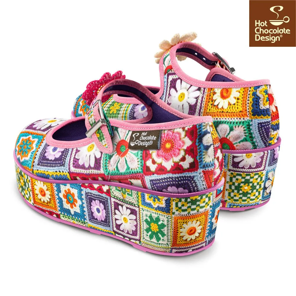 Chocolaticas® CROCHET Women's Mary Jane Platform