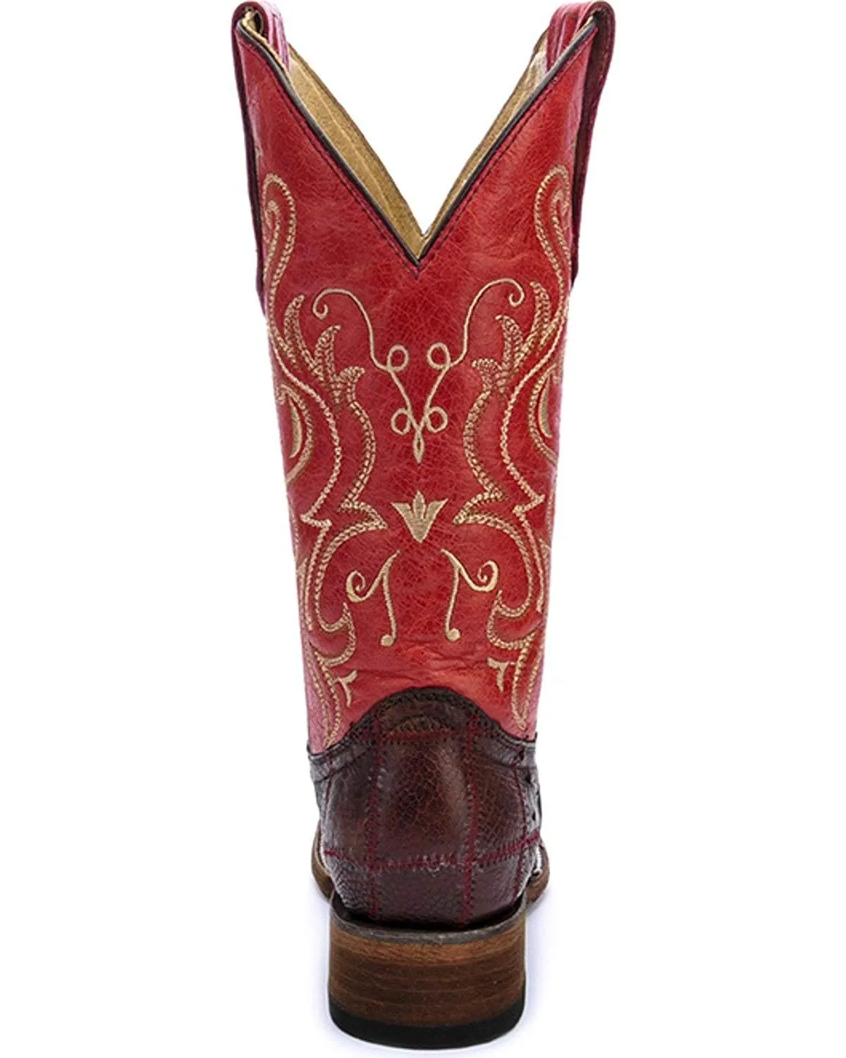Circle G by Corral Women's Ostrich Patchwork Western Boot, L5225