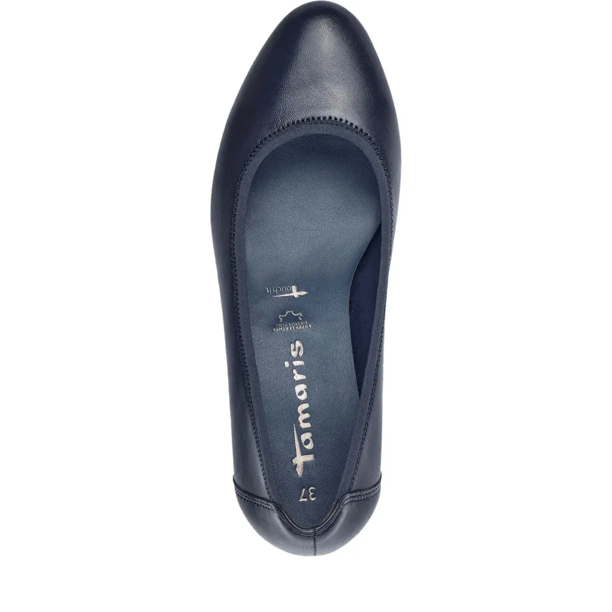 Comfortable Navy Tamaris Wedge Pumps