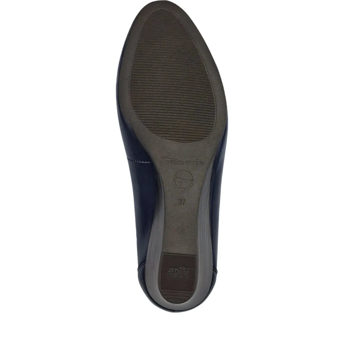 Comfortable Navy Tamaris Wedge Pumps