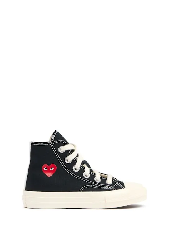 Comme des Garçons Play   Play Converse cotton high sneakers 