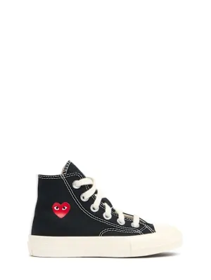 Comme des Garçons Play   Play Converse cotton high sneakers 