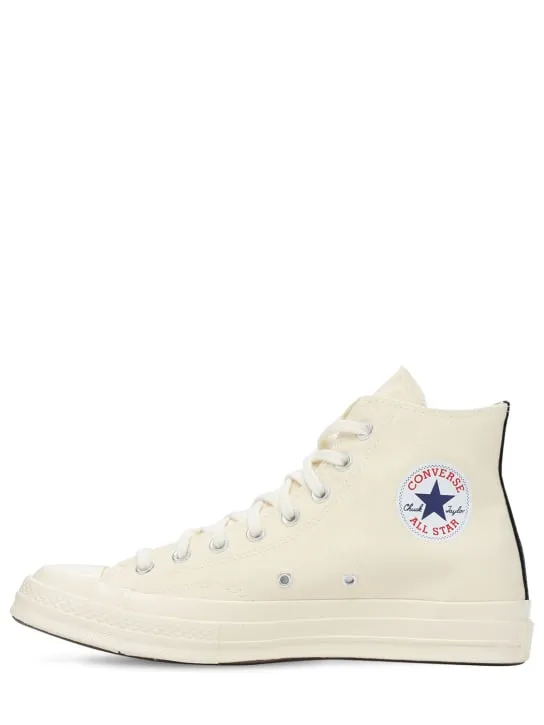 Comme des Garçons Play   Play Converse cotton high sneakers 