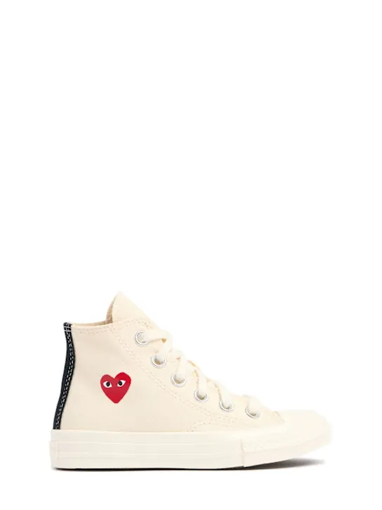 Comme des Garçons Play   Play Converse cotton high sneakers 