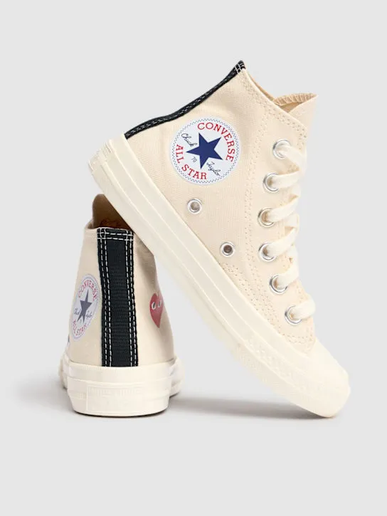 Comme des Garçons Play   Play Converse cotton high sneakers 