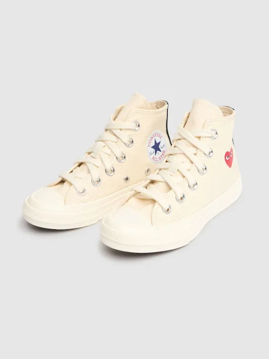 Comme des Garçons Play   Play Converse cotton high sneakers 
