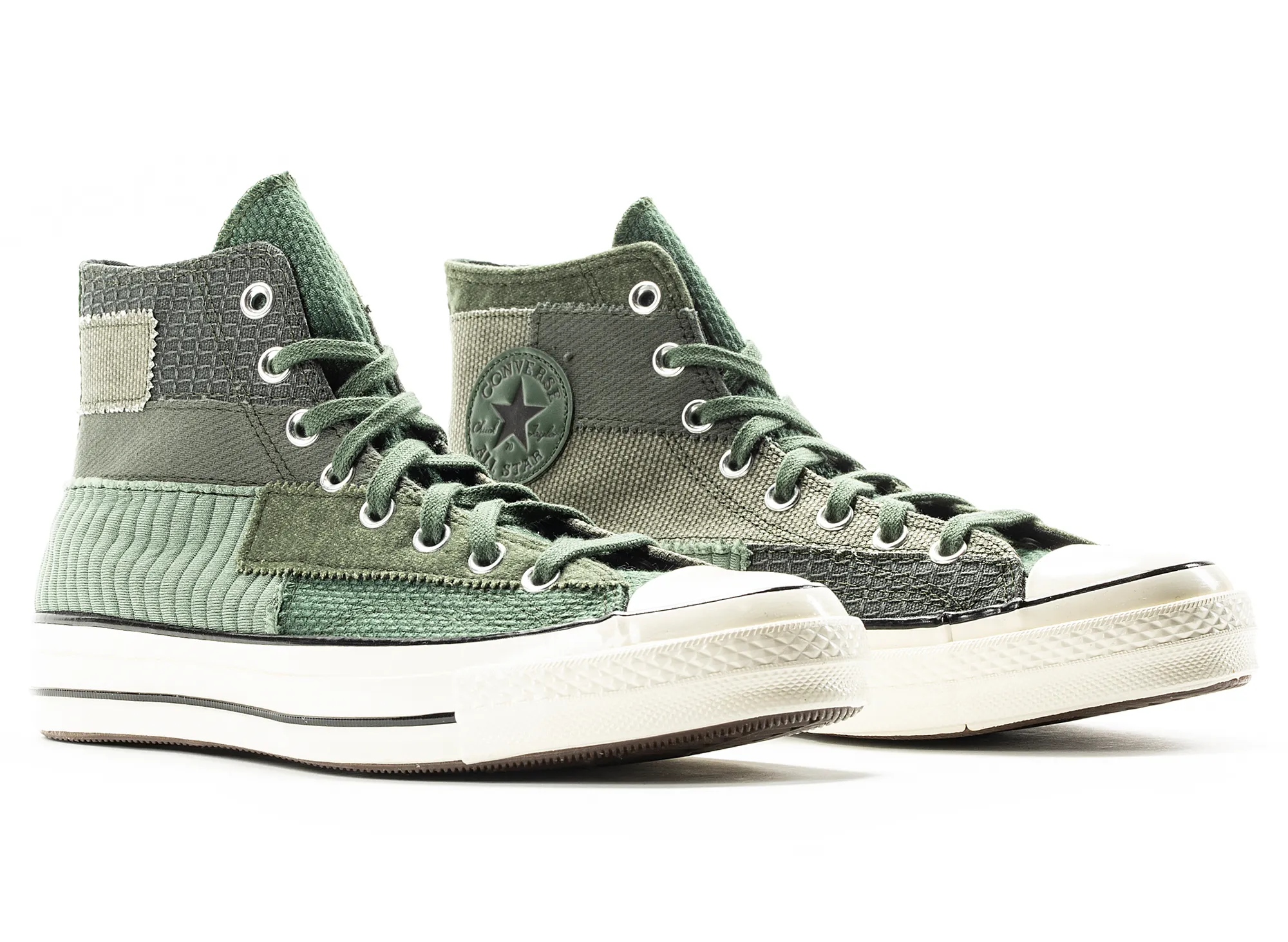 Converse 70 Hi Patchwork in Green
