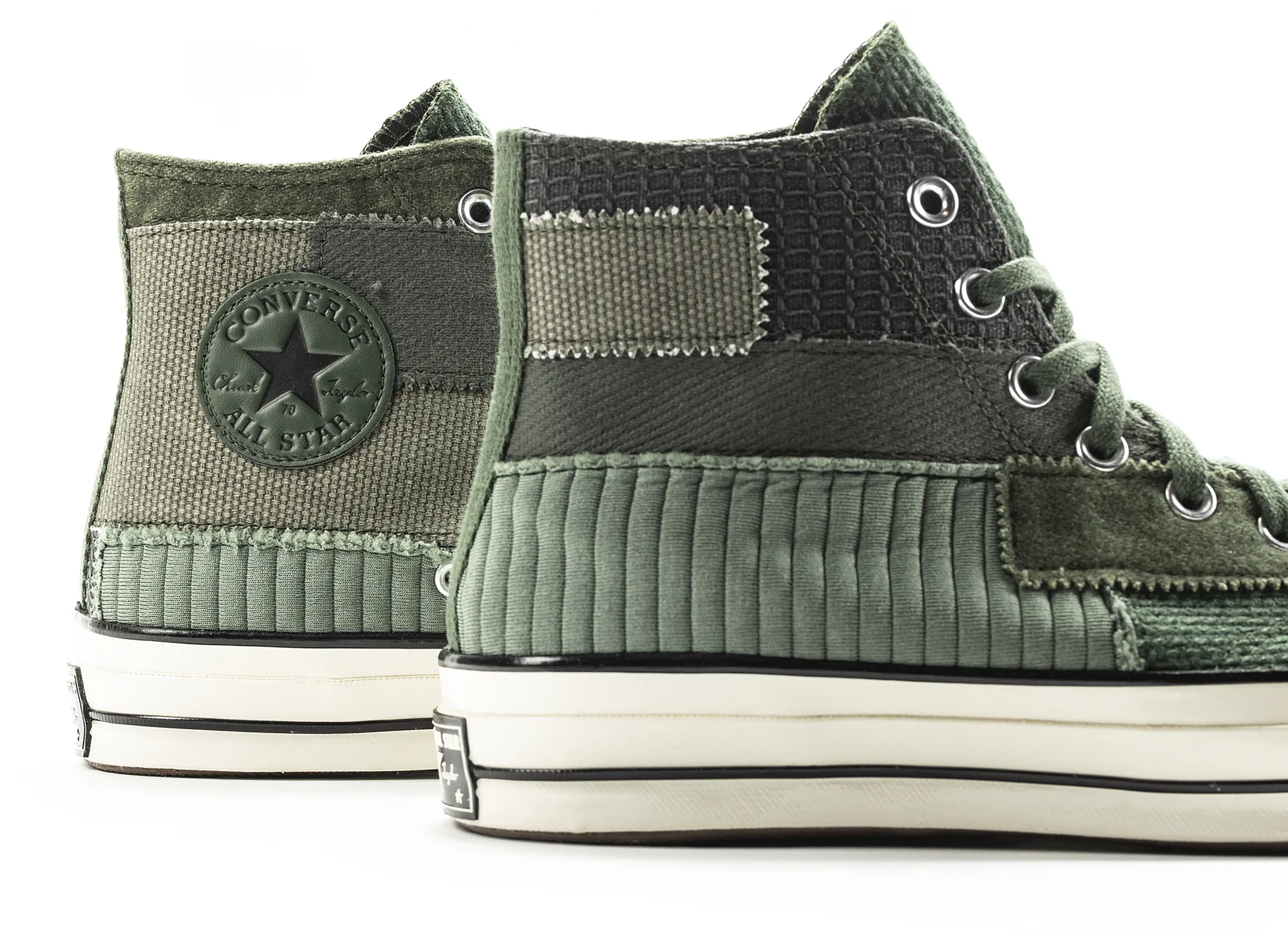 Converse 70 Hi Patchwork in Green