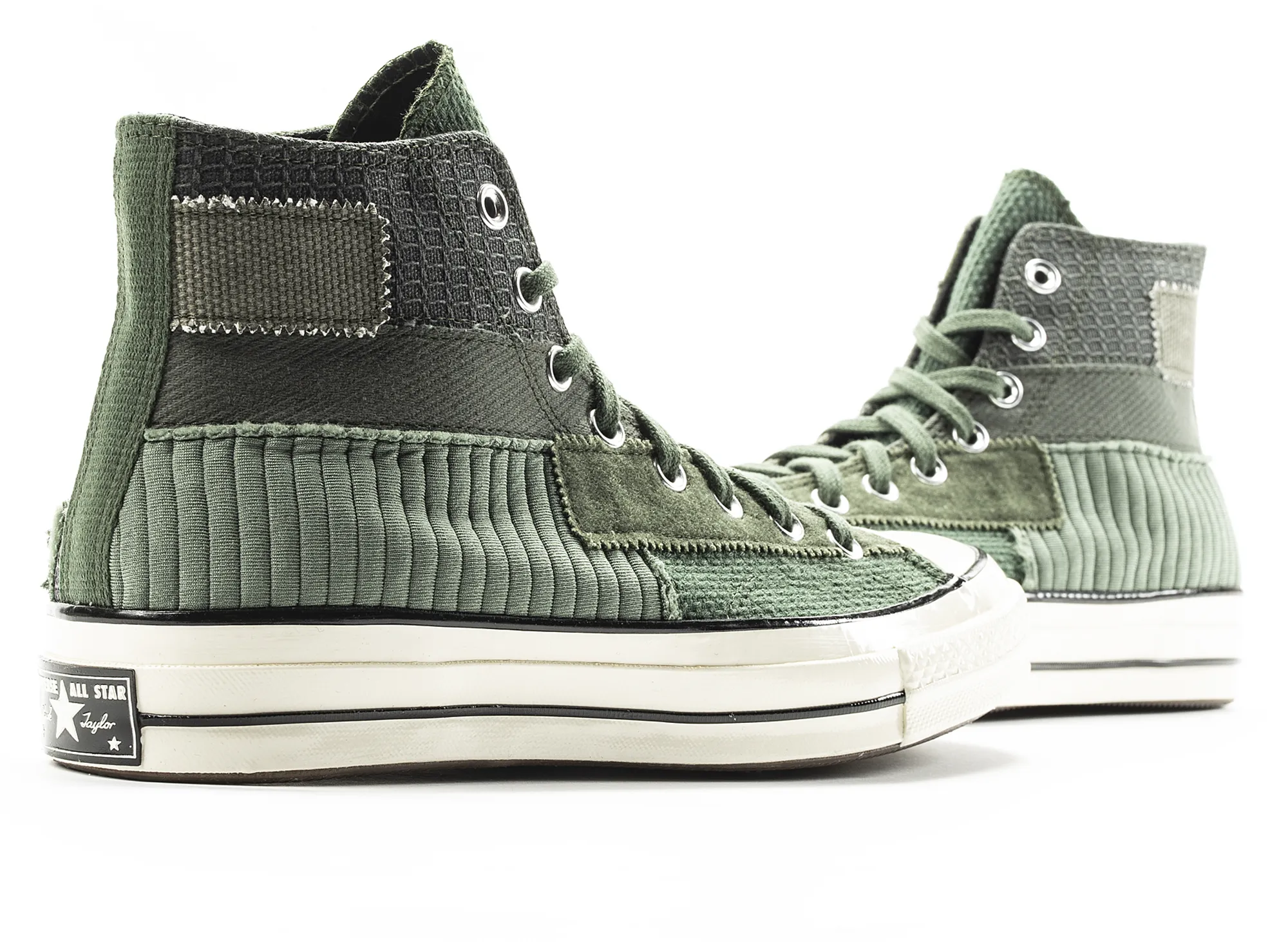 Converse 70 Hi Patchwork in Green