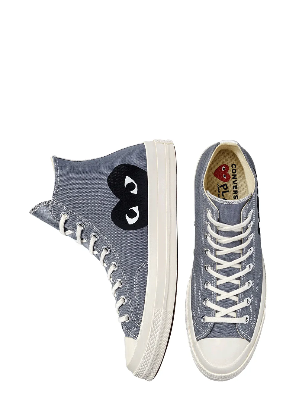 Converse Black Heart Grey High Top
