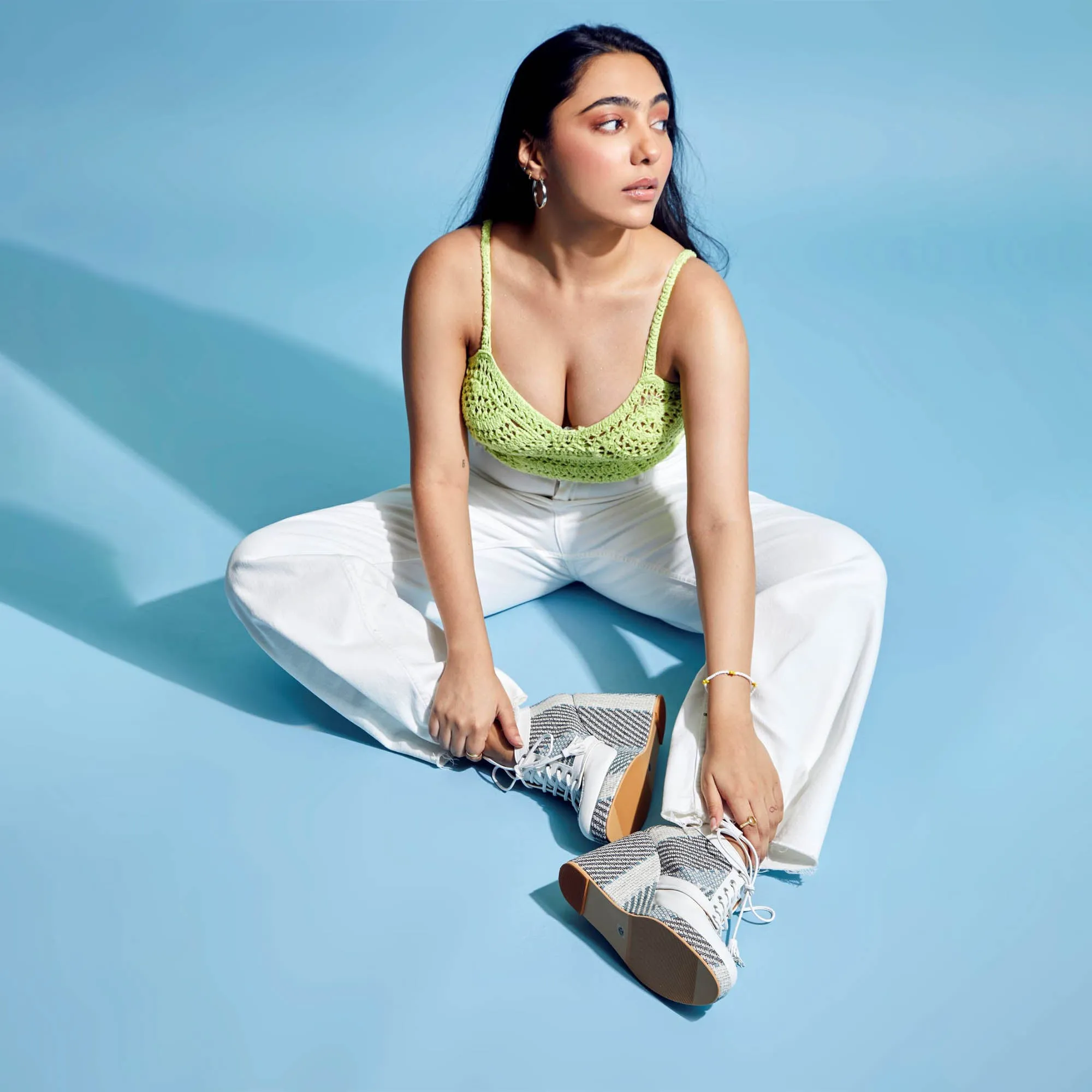 Cool Mint Sneaker Wedges - Sugar Rush