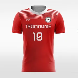 Cool Stripe - Women Custom Soccer Jerseys Design Red