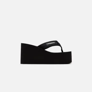 Coperni Branded Wedge Sandal - Black