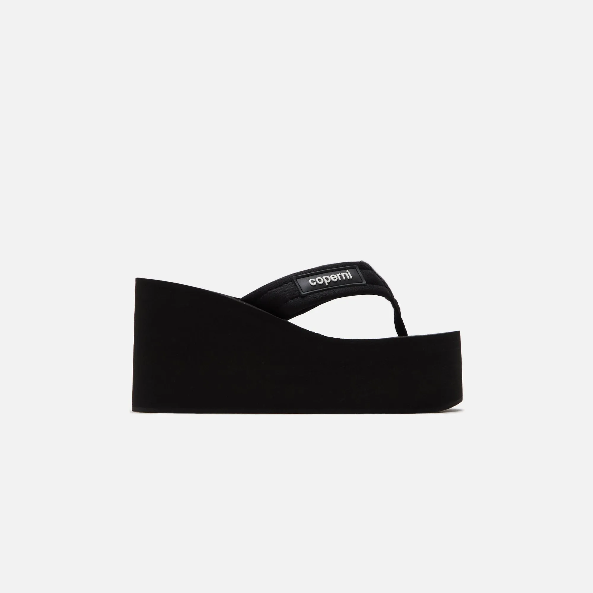 Coperni Branded Wedge Sandal - Black