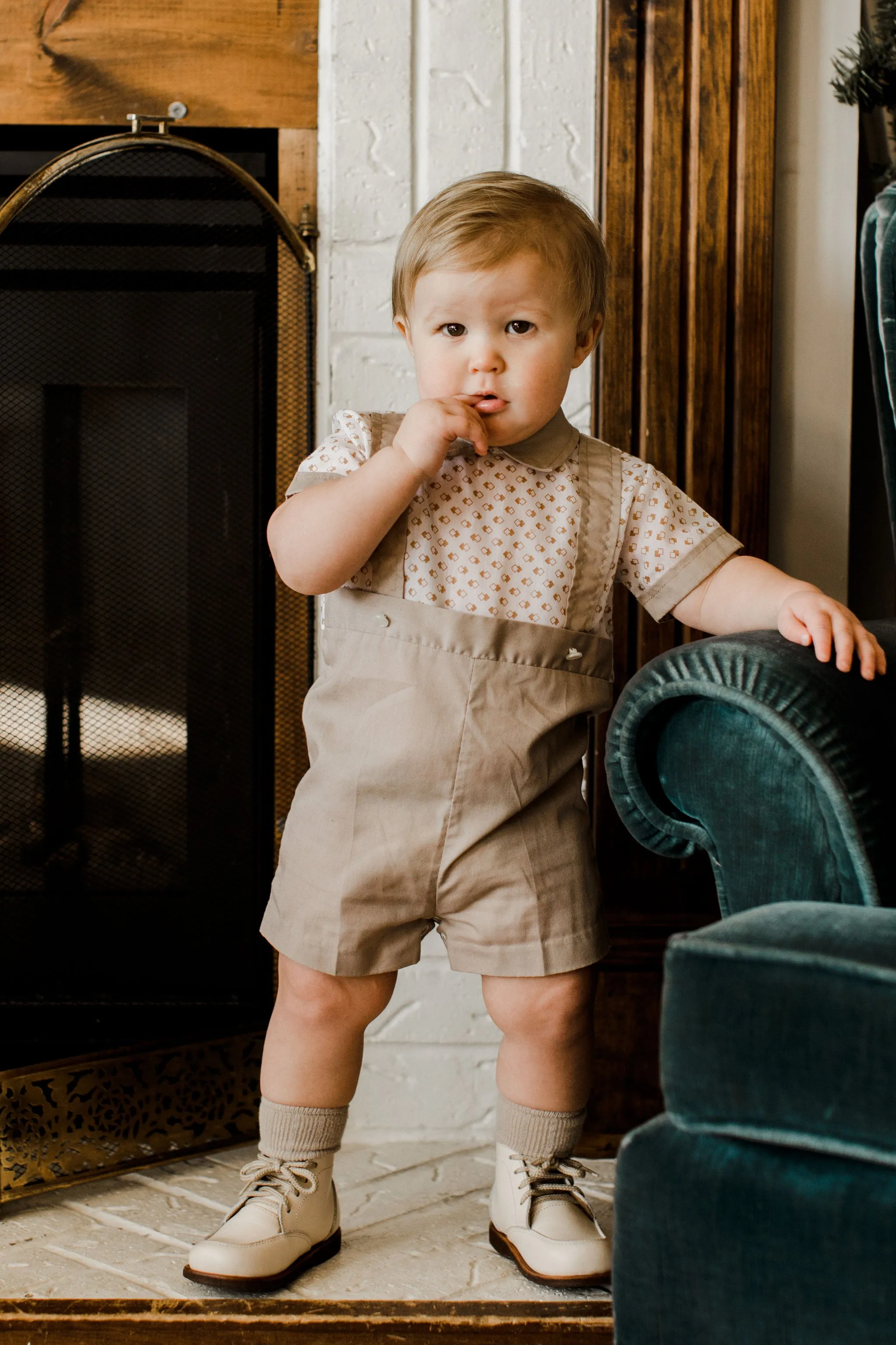 Cream Antigua {Children's Leather Boots}