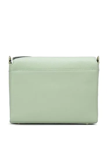 Da Milano Genuine Leather Green Sling Bag (01603) (Small)