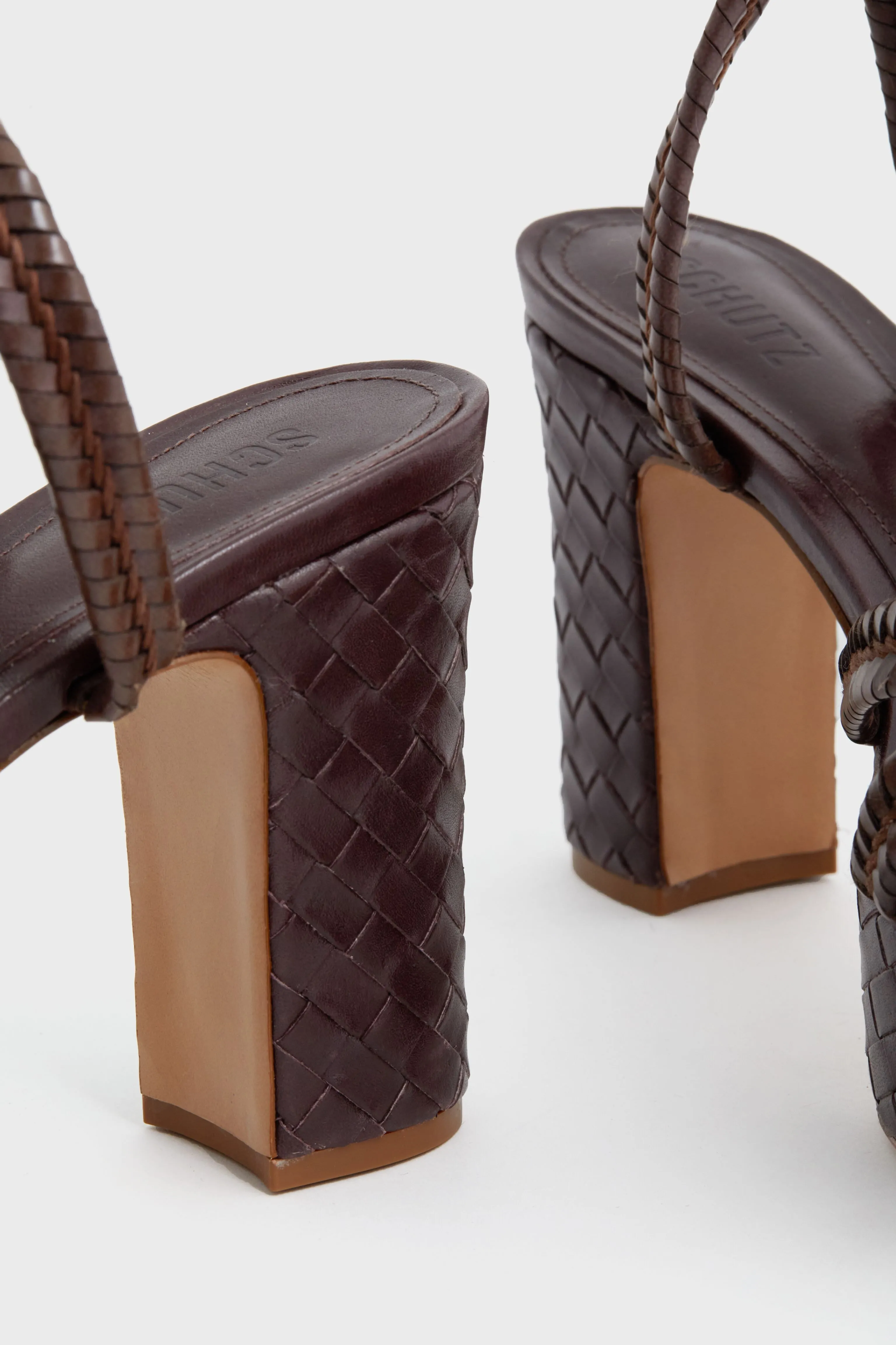Dark Chocolate Kathleen Platform Heels