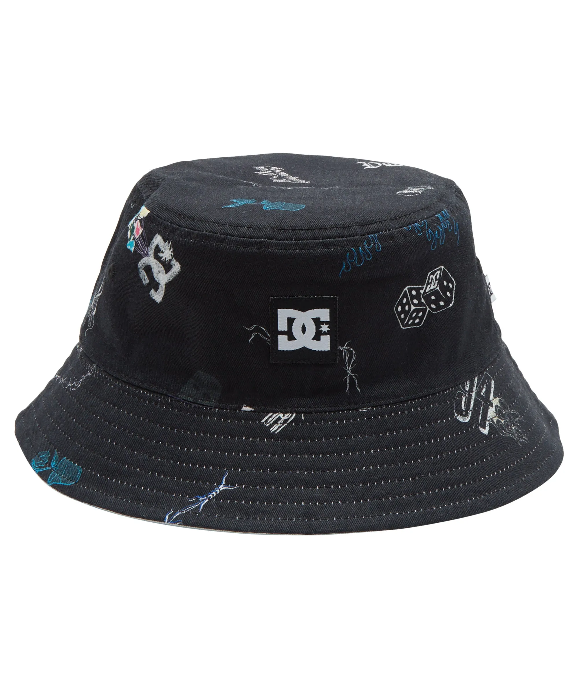 DC Shoes Mens Deep End Reversible Bucket Hat
