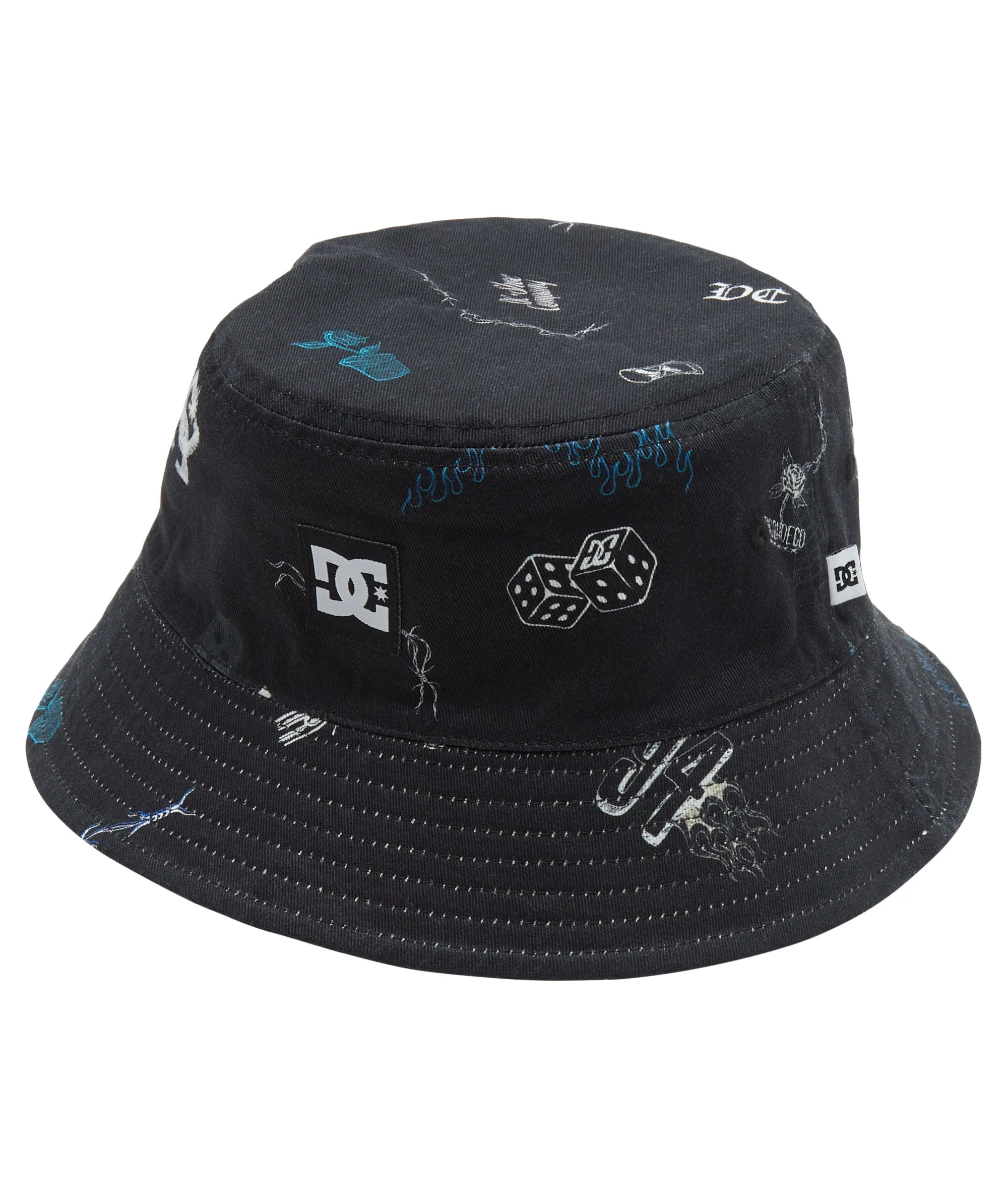 DC Shoes Mens Deep End Reversible Bucket Hat