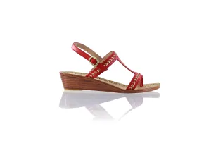 Diah 35mm Wedges - Red & Gold
