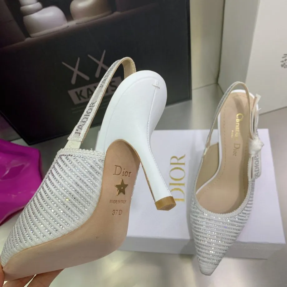 DIR Women's J'Ador Slingback Pump White For Women CD KCP867LHE_S10W