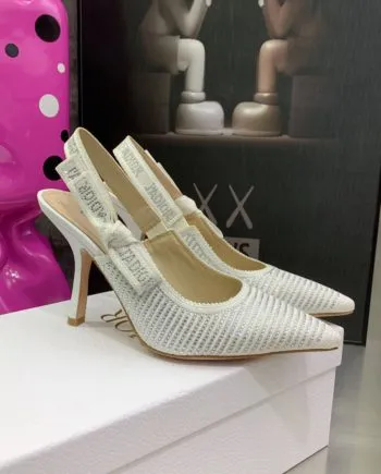 DIR Women's J'Ador Slingback Pump White For Women CD KCP867LHE_S10W