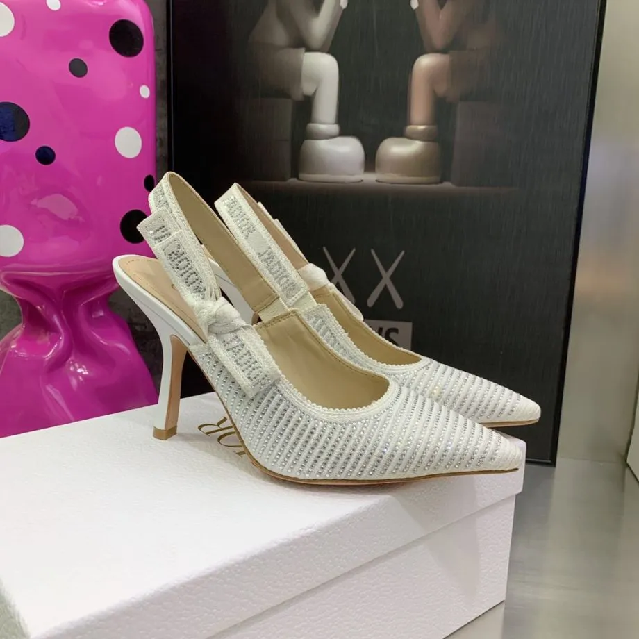 DIR Women's J'Ador Slingback Pump White For Women CD KCP867LHE_S10W