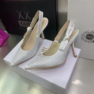 DIR Women's J'Ador Slingback Pump White For Women CD KCP867LHE_S10W