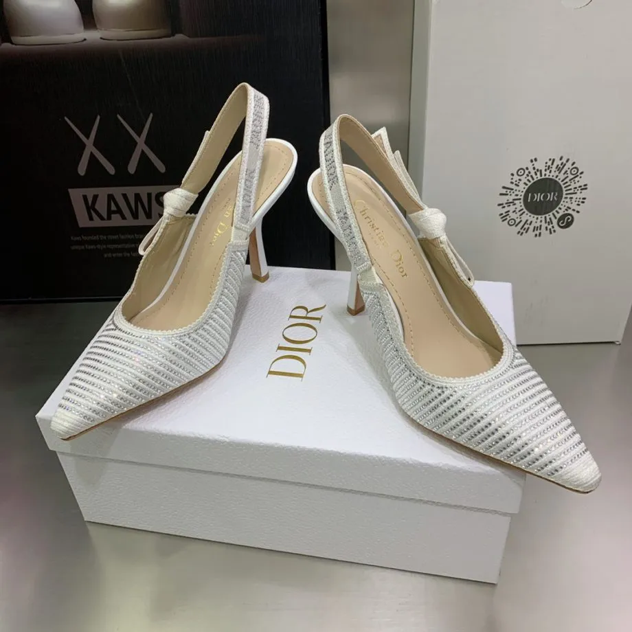 DIR Women's J'Ador Slingback Pump White For Women CD KCP867LHE_S10W