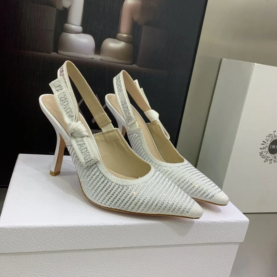 DIR Women's J'Ador Slingback Pump White For Women CD KCP867LHE_S10W