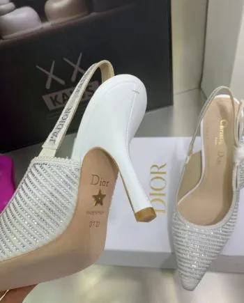 DIR Women's J'Ador Slingback Pump White For Women CD KCP867LHE_S10W