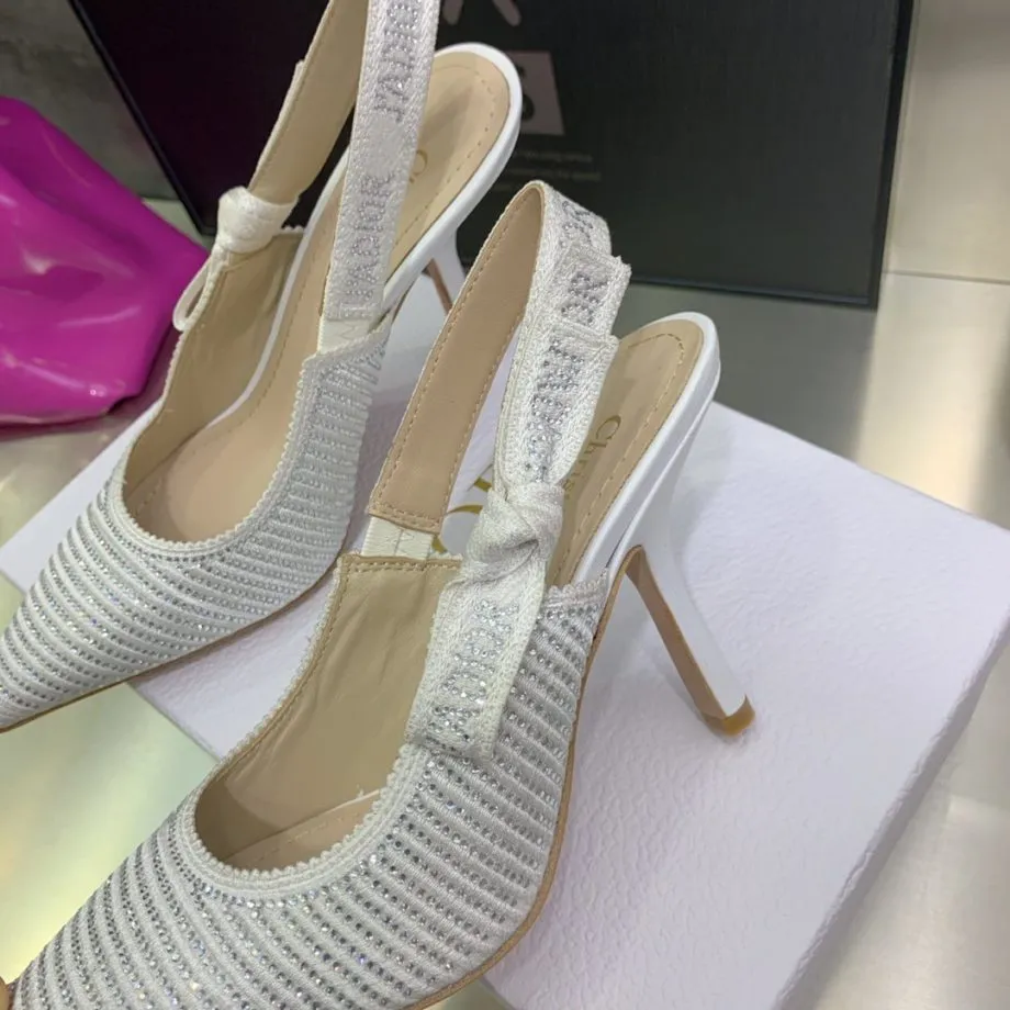 DIR Women's J'Ador Slingback Pump White For Women CD KCP867LHE_S10W