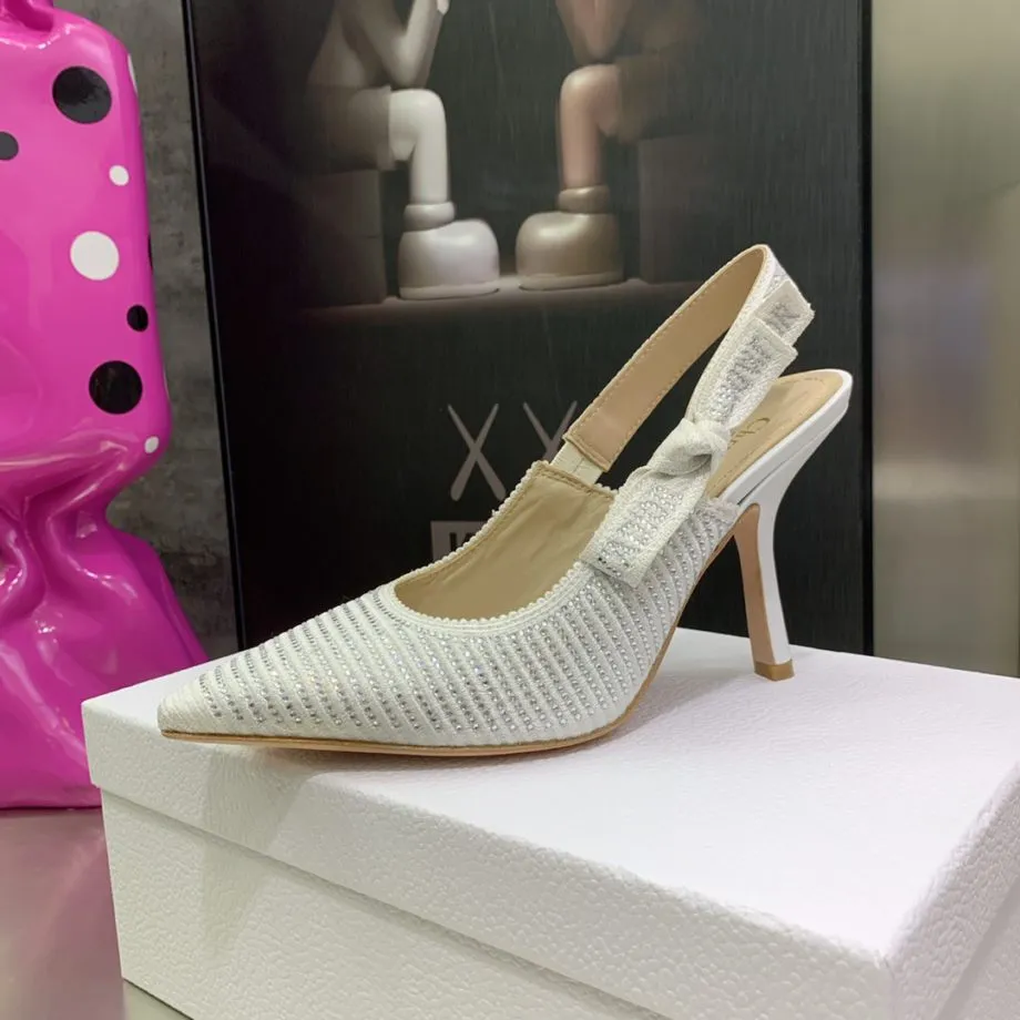 DIR Women's J'Ador Slingback Pump White For Women CD KCP867LHE_S10W