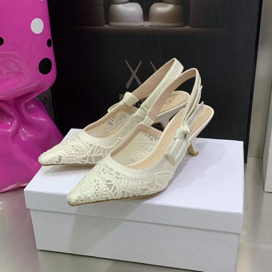 DIR Women's J'Ador Slingback Pump White For Women CD KCP944MCM_S03W