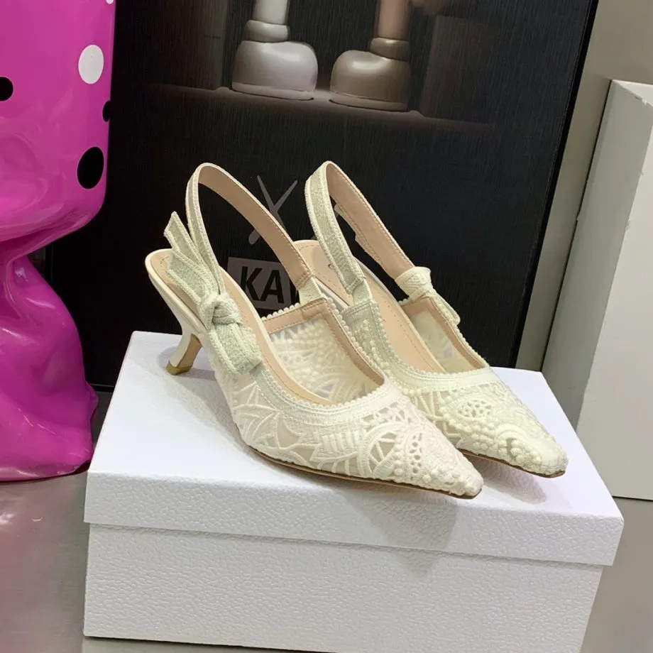DIR Women's J'Ador Slingback Pump White For Women CD KCP944MCM_S03W
