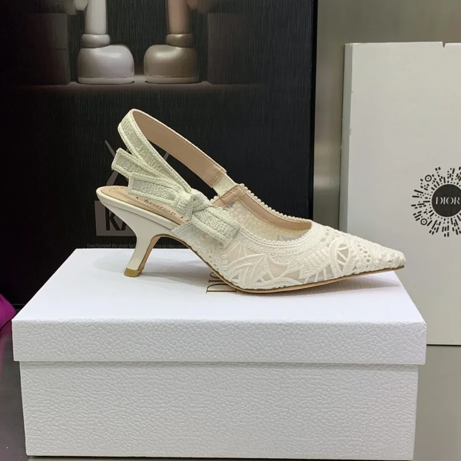 DIR Women's J'Ador Slingback Pump White For Women CD KCP944MCM_S03W