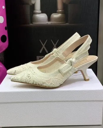 DIR Women's J'Ador Slingback Pump White For Women CD KCP944MCM_S03W