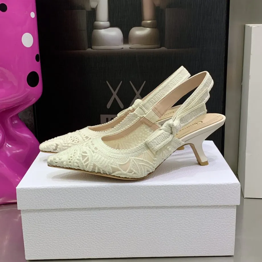 DIR Women's J'Ador Slingback Pump White For Women CD KCP944MCM_S03W