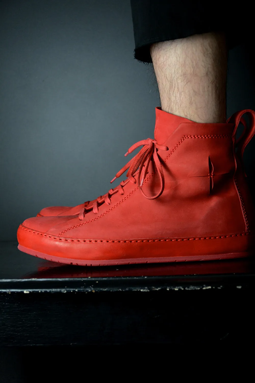 DOUBLE FOLD HIGH TOP SNEAKERS