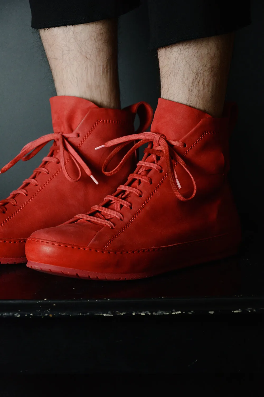 DOUBLE FOLD HIGH TOP SNEAKERS