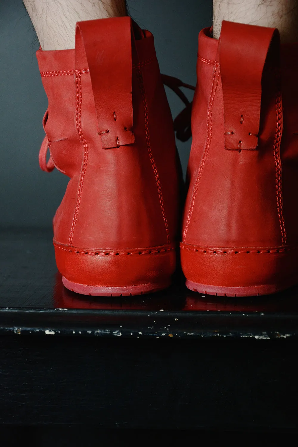 DOUBLE FOLD HIGH TOP SNEAKERS