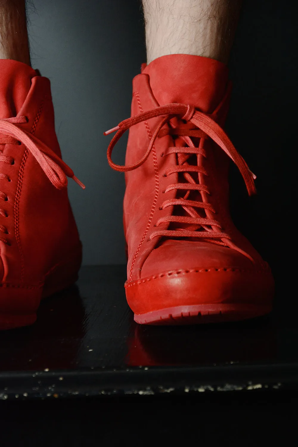 DOUBLE FOLD HIGH TOP SNEAKERS