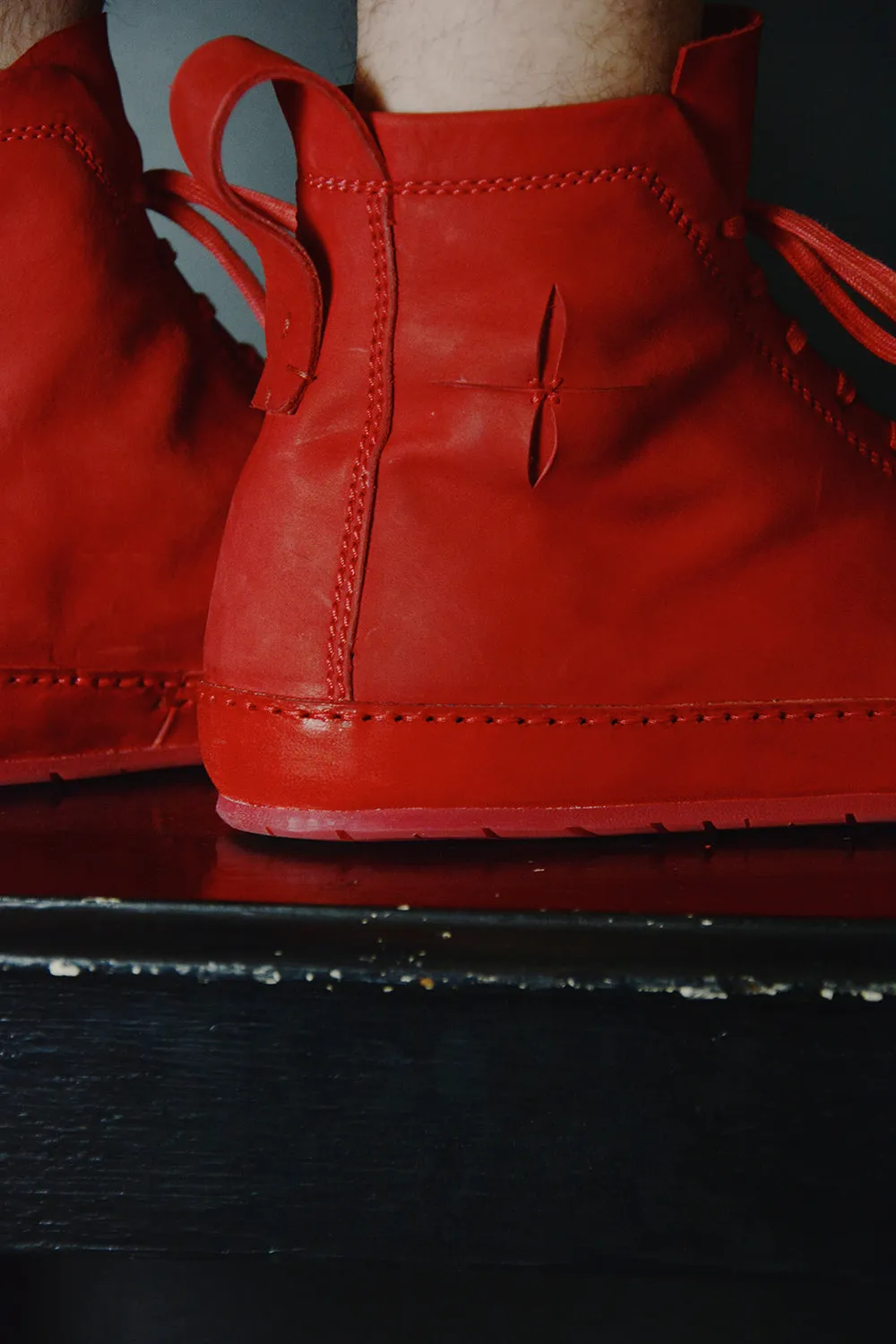 DOUBLE FOLD HIGH TOP SNEAKERS