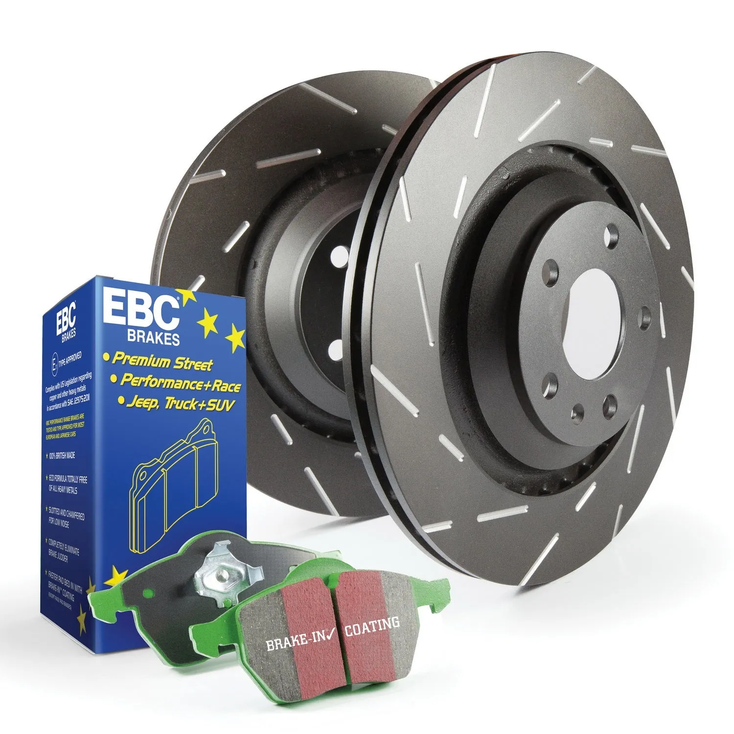 EBC Brakes S2KF1149 S2 Kits Greenstuff 2000 and USR Rotors