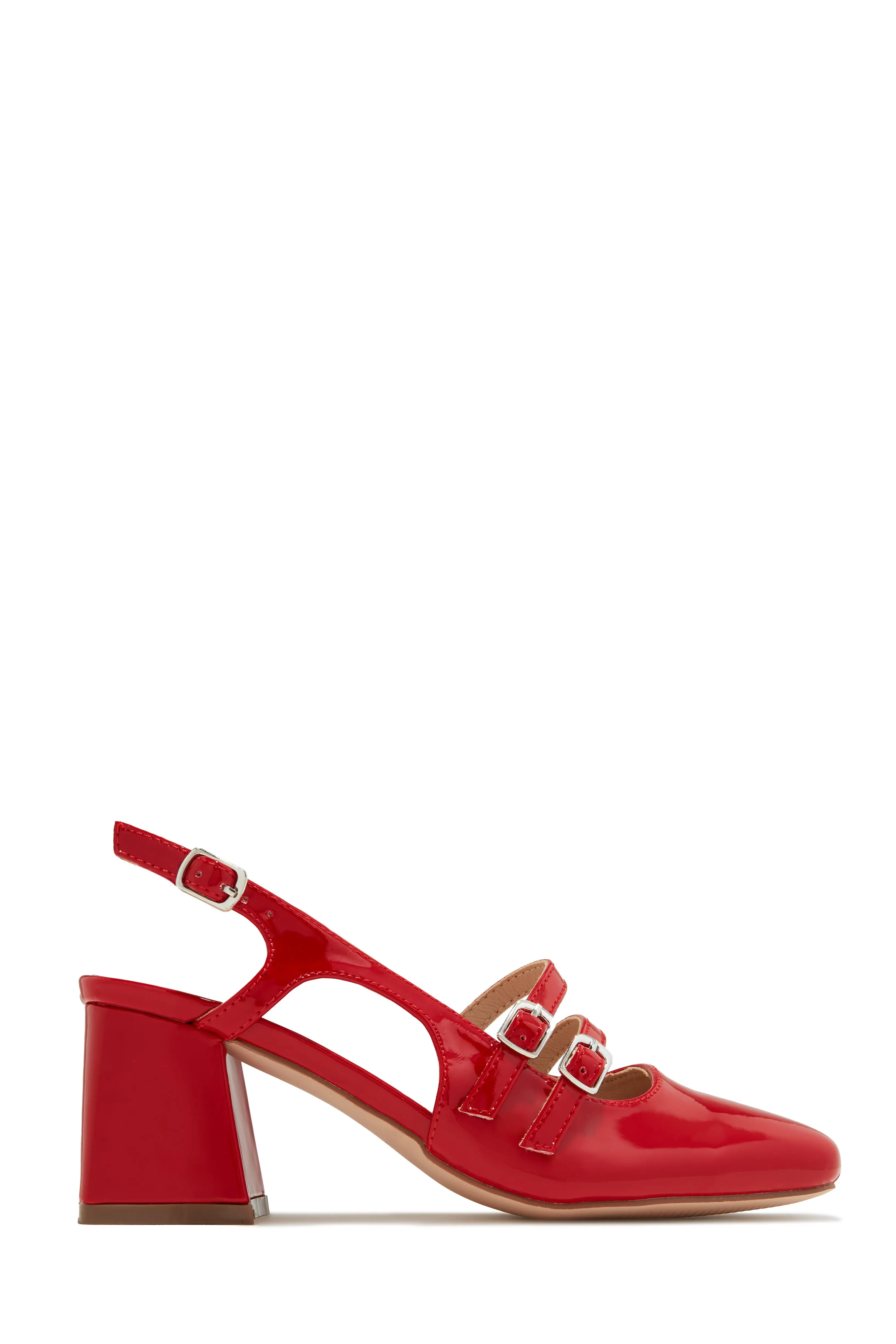 Elly Block Mid Heels - Black