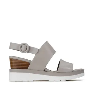 EOS Jades Stone Leather Sandal Wedge